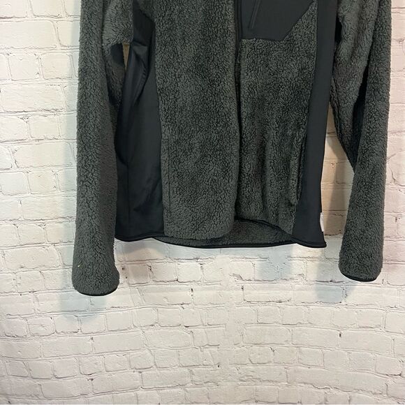 Columbia Women's Black Zip Up Fur Fuzzy  Sherpa Jacket Size XL High Collar - Picture 3 of 6